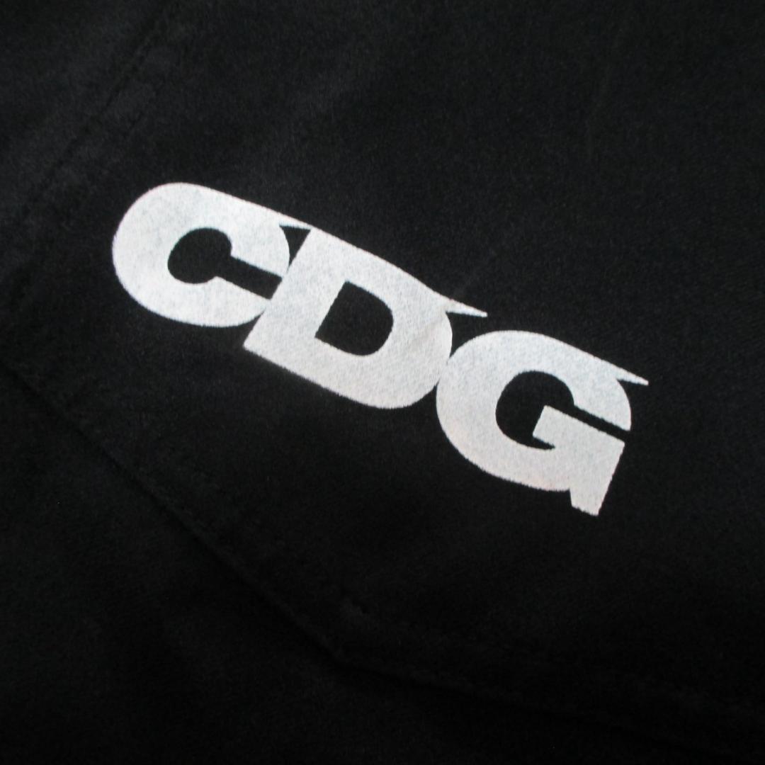 ユージニアスCDG ポリ縮絨ワークパンツ ブラックM コムデギャルソン