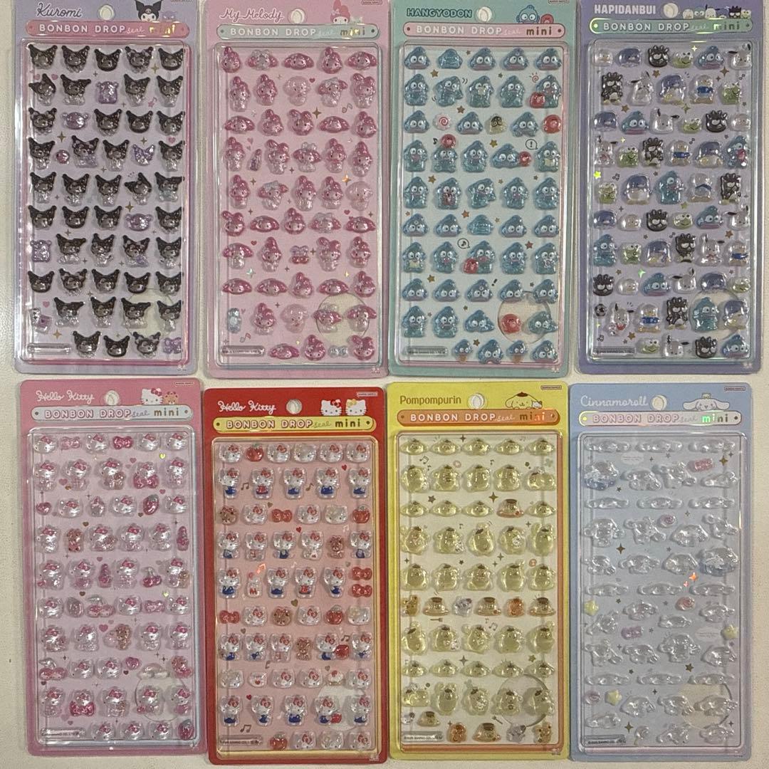 【国内正規品】ボンボンドロップシール　ミニ　サンリオ　8枚