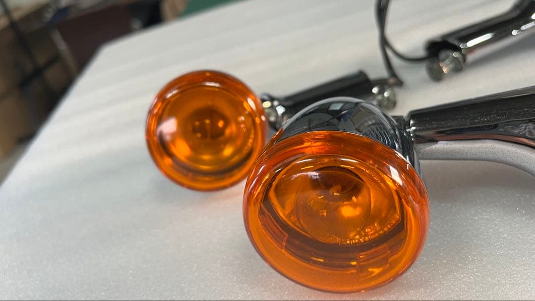 ウインカー左右 前後 ハーレー純正 フォーク移設クランプ 49mm