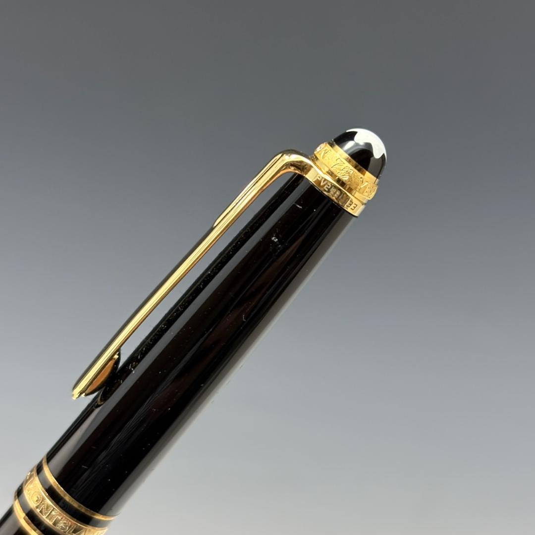 美品【モンブラン本物】筆記具セット/ボールペン2本・シャープペン/ペンケース/黒