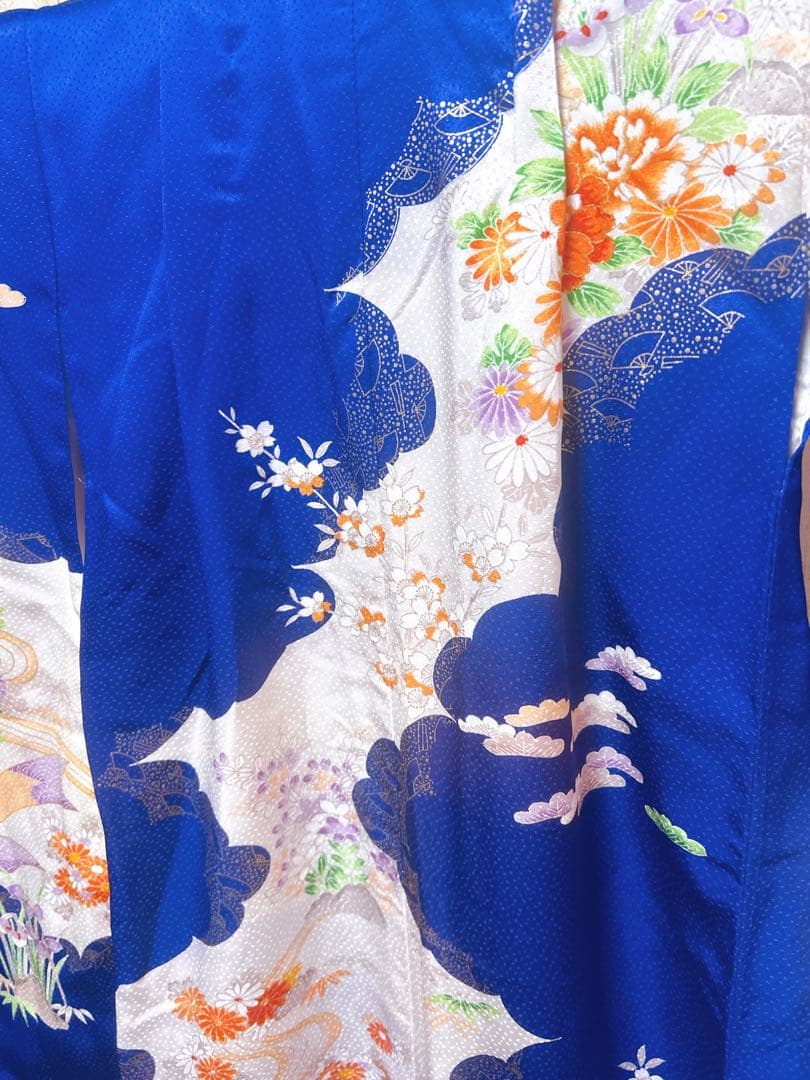 お買い得品♡七五三　7歳　女の子　フルセット　一式　ロイヤルブルー