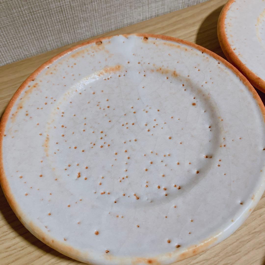 志野焼 銘々皿 加藤豊久 土代久 真作 美濃