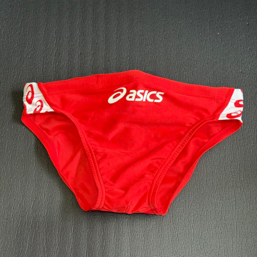 asics 競泳水着 レッド 未使用タグ付き 3Sサイズ