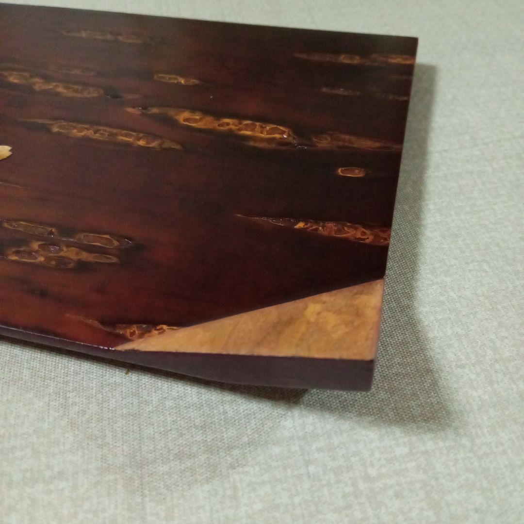 秋田伝統的工芸品　樺細工　銘々皿　春秋 5客セット★ご希望の方におまけ付き★