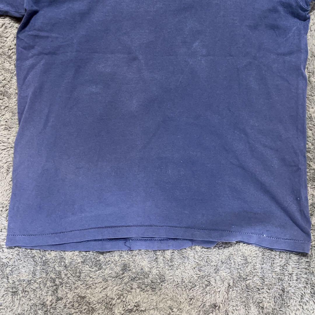 【90s】 \"old stussy\" (L) シャドーマン 茄子紺 フェード