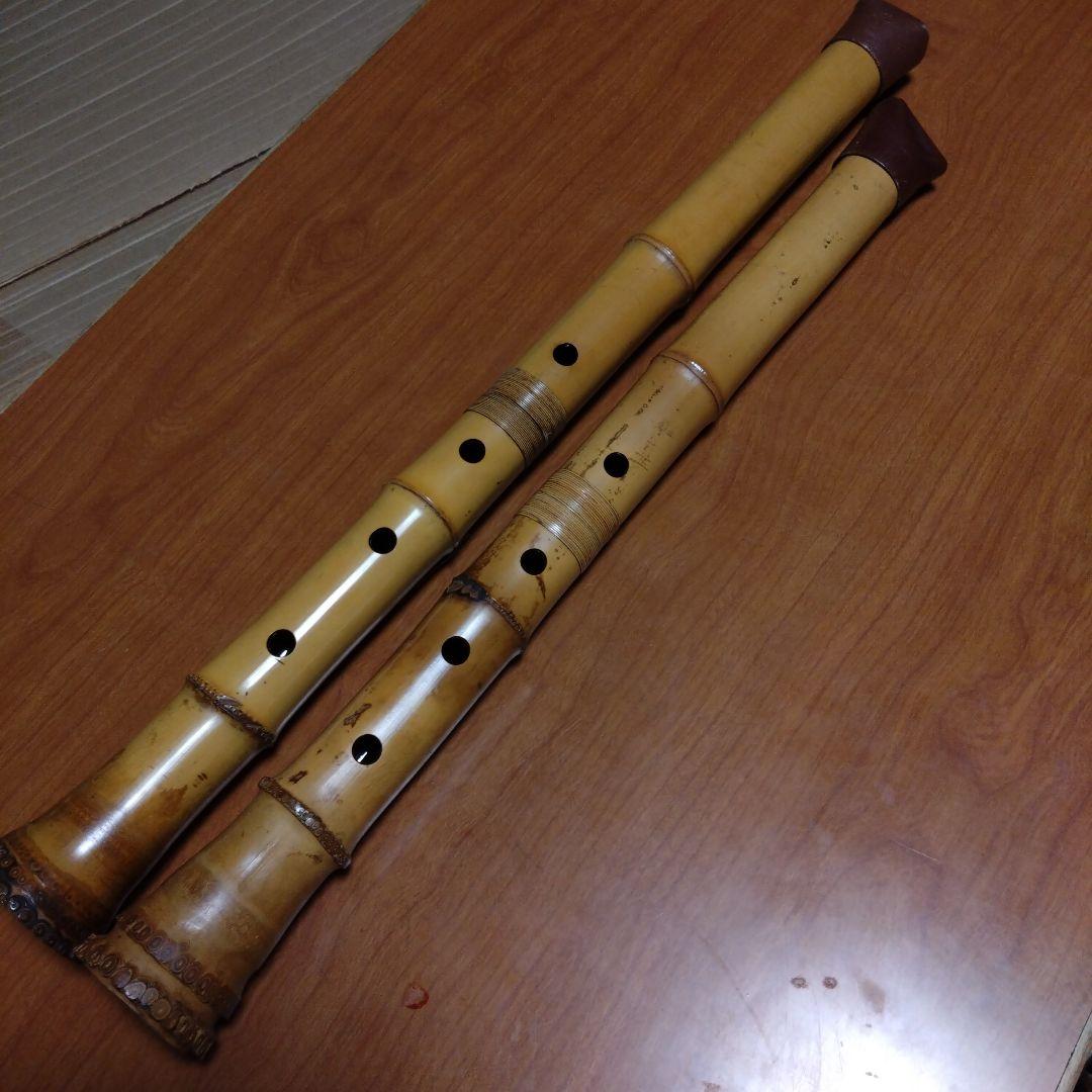 値下げ都山流一尺八寸管と六寸管　島田整優銘