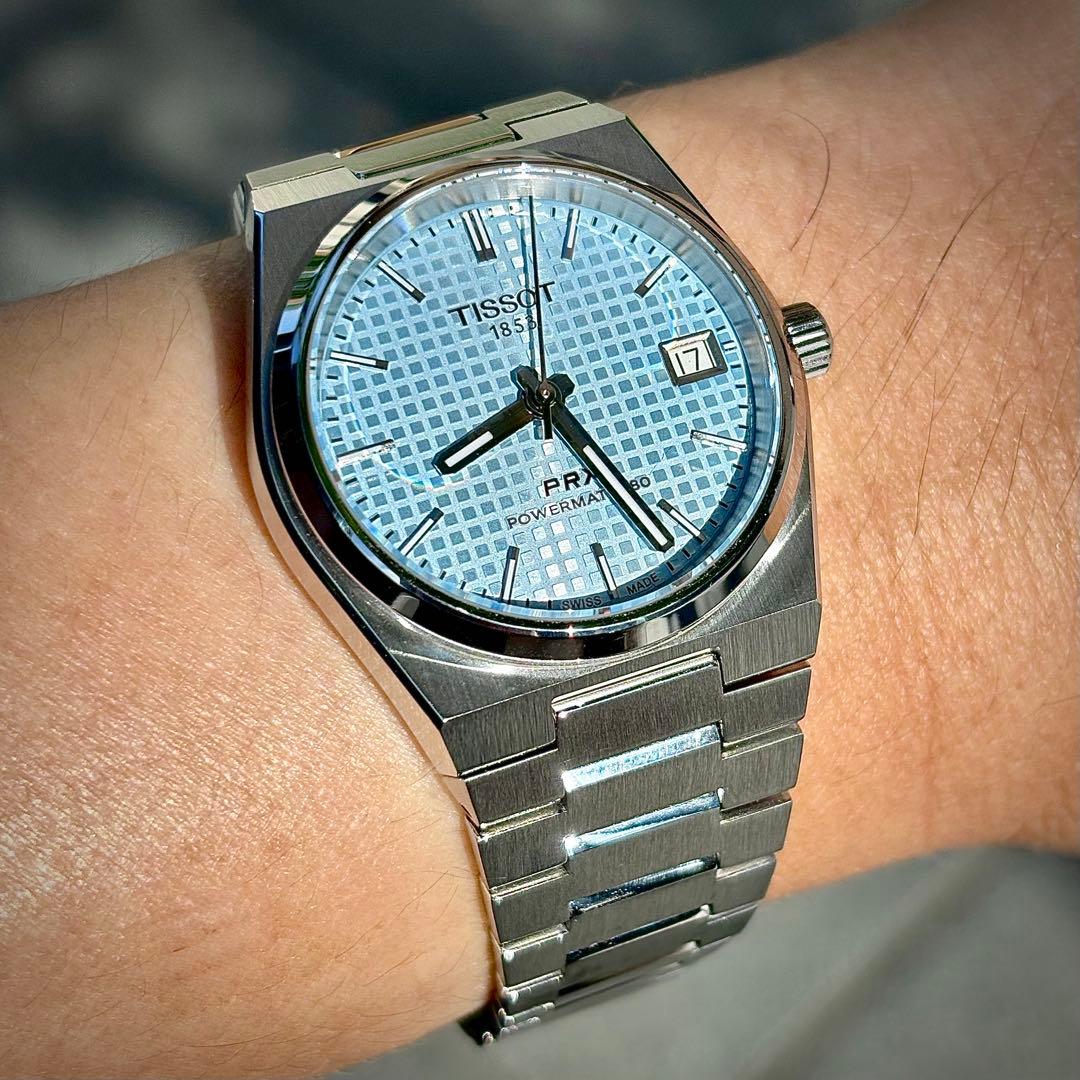 TISSOT PRX　アイスブルー　35mm　ティソ