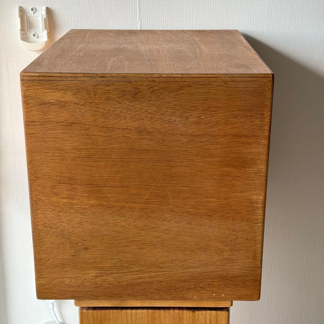送料込み｜アンティーク調　木製の小引き出し　A3サイズ　5段　つまみタイプ