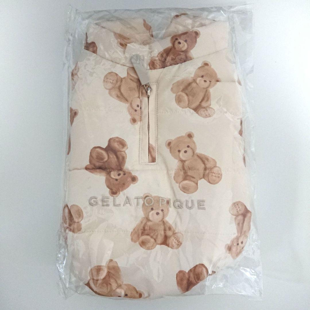 GELATO PIQUE クマ柄犬服 Sサイズ 中綿ベスト