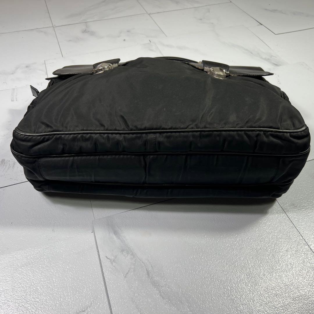 PRADA プラダ ナイロン切替レザーブリーフケース ビジネスバッグ ブラック