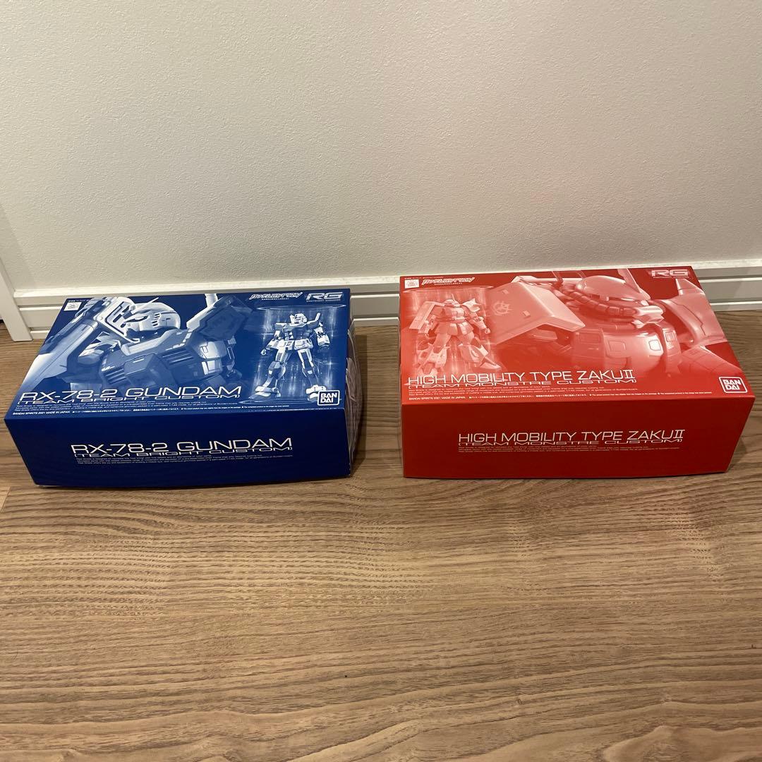 RG ガンダム　チームブライトカスタム　高機動型ザクⅡ チームモンストルカスタム