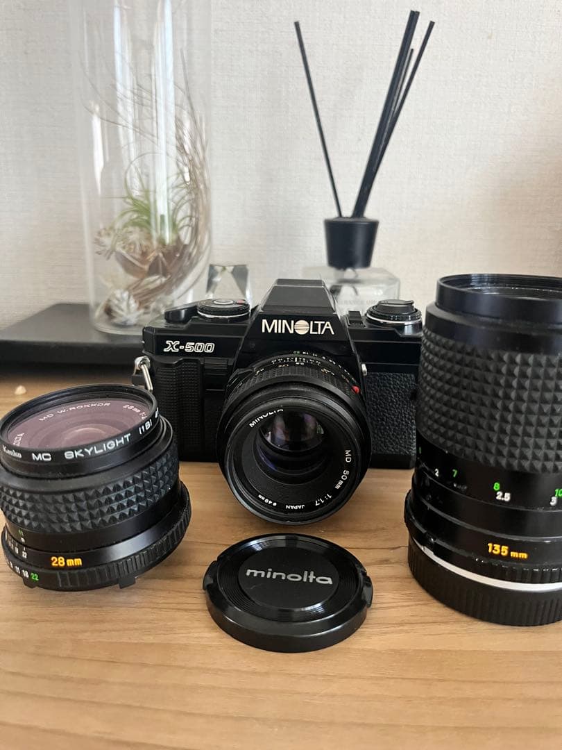 MINOLTA X-500 一眼レフカメラ レンズセット