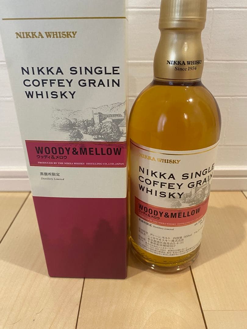 シングルカフェグレーン ウッディ&メロウ 500ml ニッカウヰスキー 箱あり