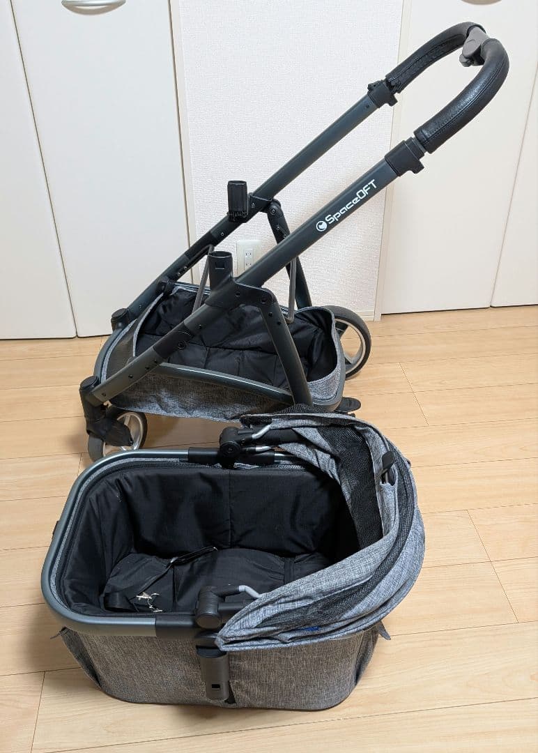 SpaceOFT ペットカート ファーストクラス アースグレー