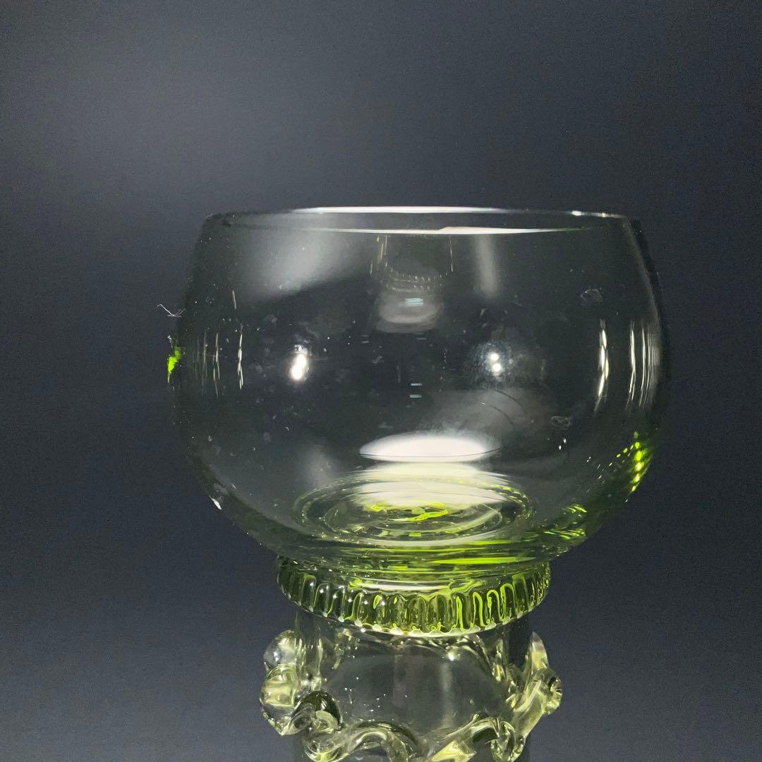 【希少】アンティークグラス　レーマーグラス　グリーン　R1331ダI