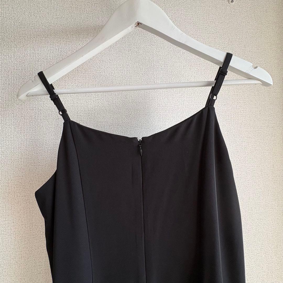 Transparent hem setup dress 黒　S