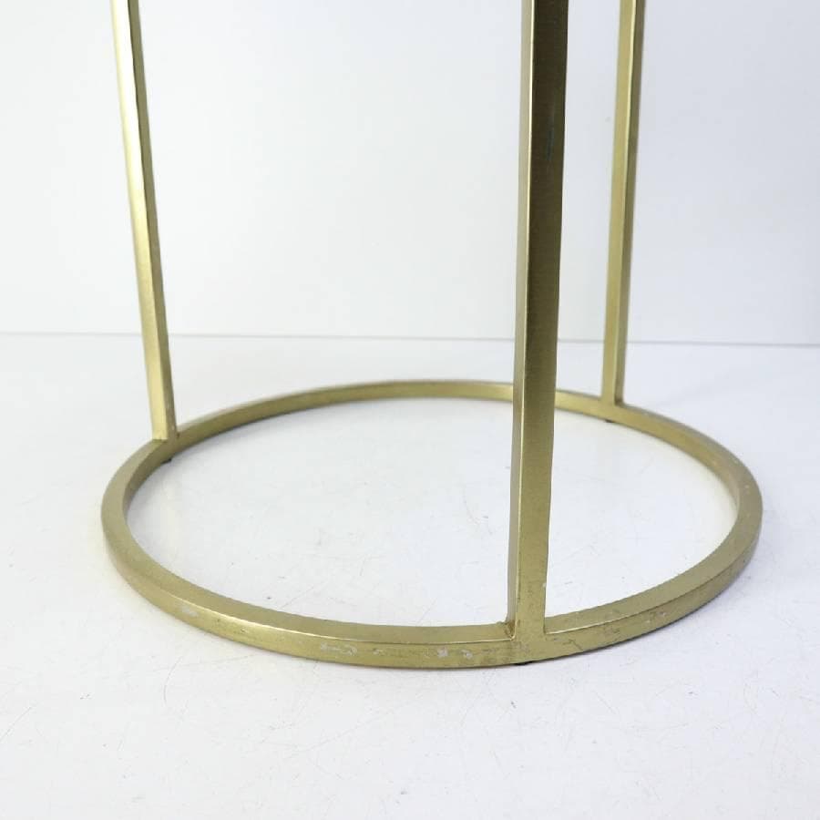 3個中の2 KARE カレ リンボ サイドテーブル 中 大理石トップ 瑪瑙入り