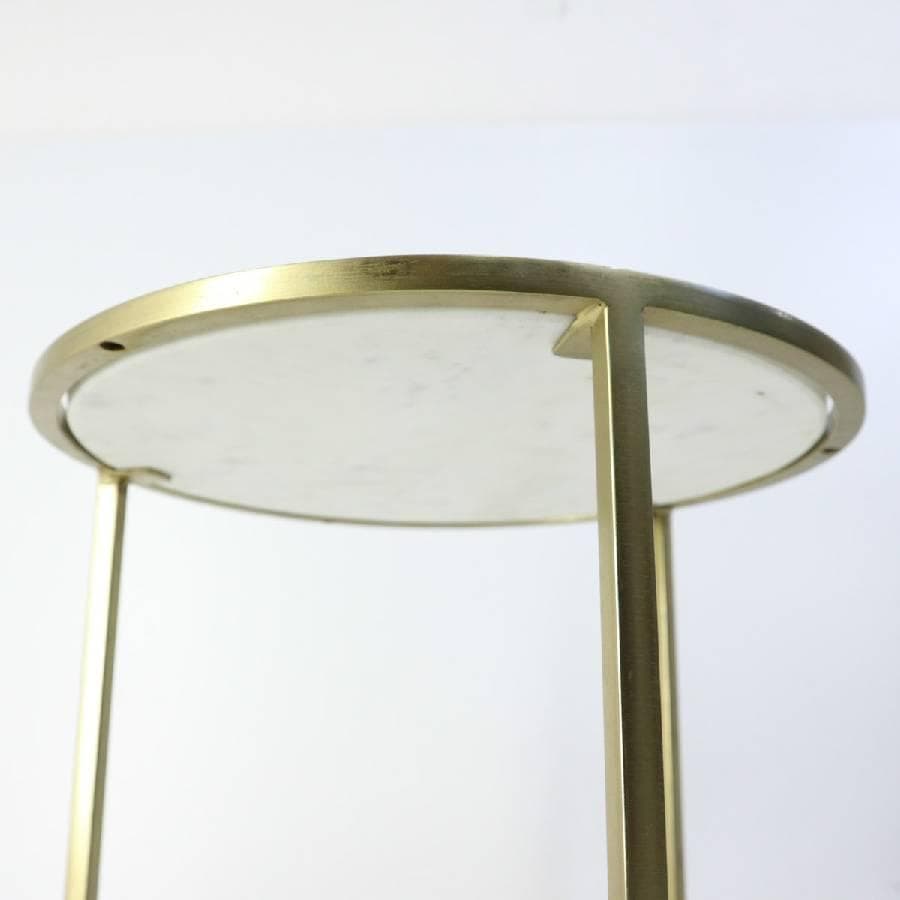 3個中の2 KARE カレ リンボ サイドテーブル 中 大理石トップ 瑪瑙入り