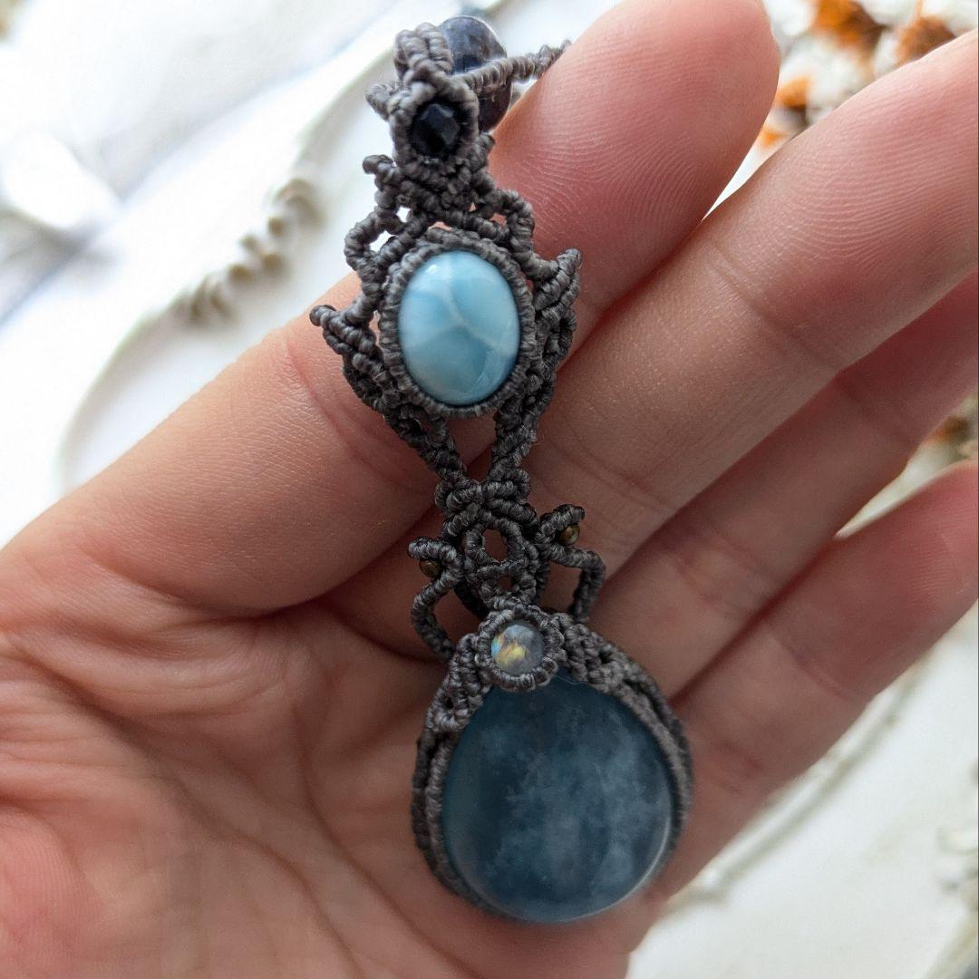 1265 マクラメハンドメイドネックレス