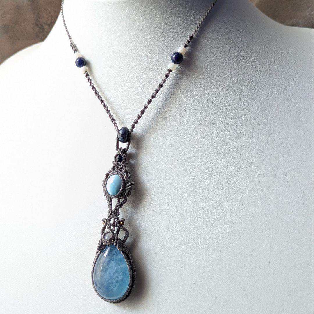 1265 マクラメハンドメイドネックレス