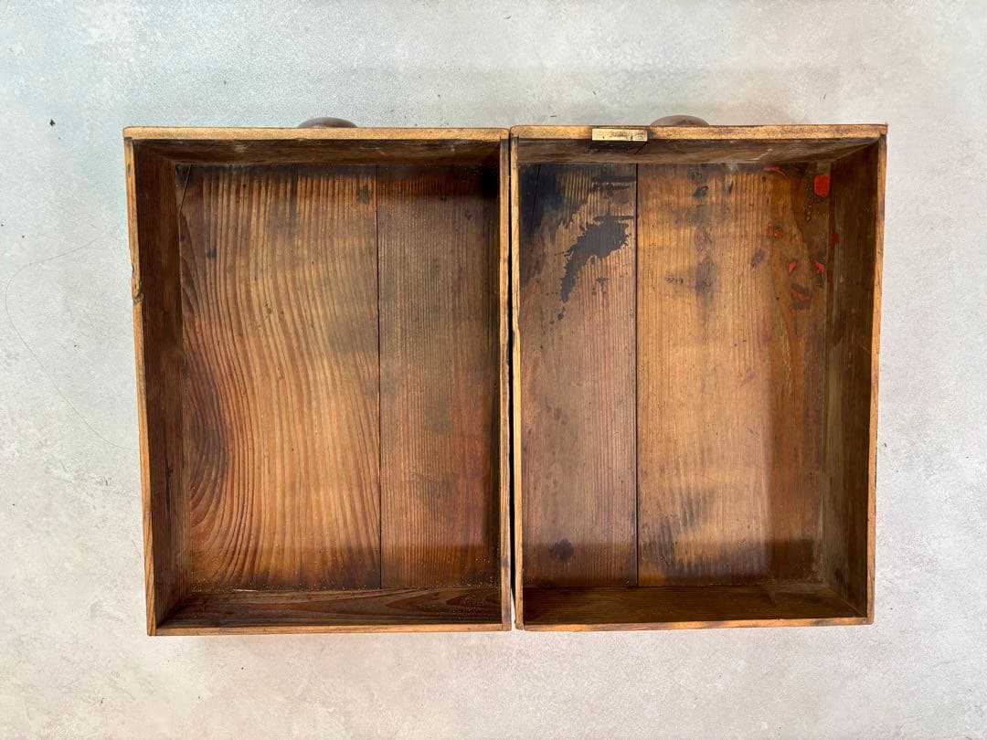 古家具 アンティーク机 2杯引き出し サイドテーブル ろくろ脚 無垢