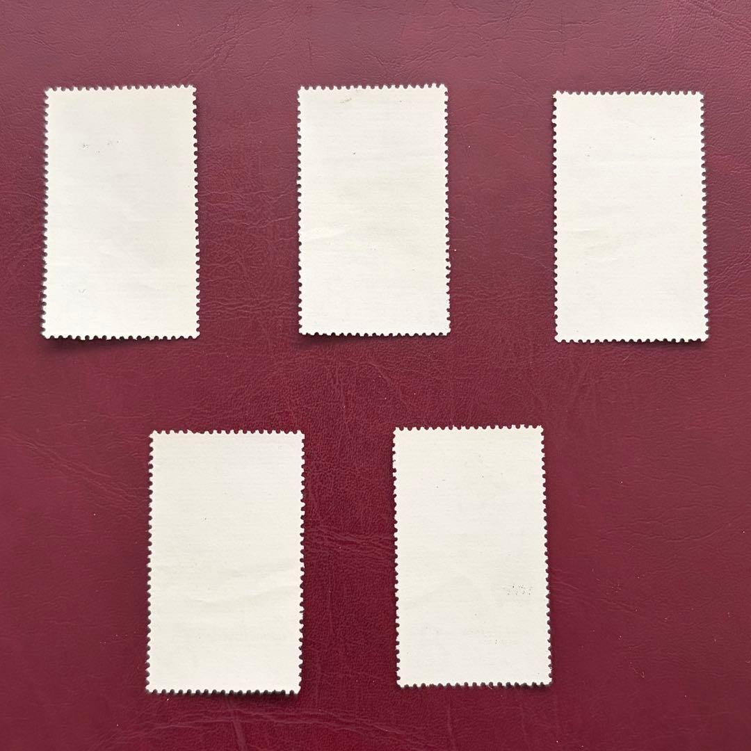 【未使用】中国切手　特７０　登山スポーツ　5種完