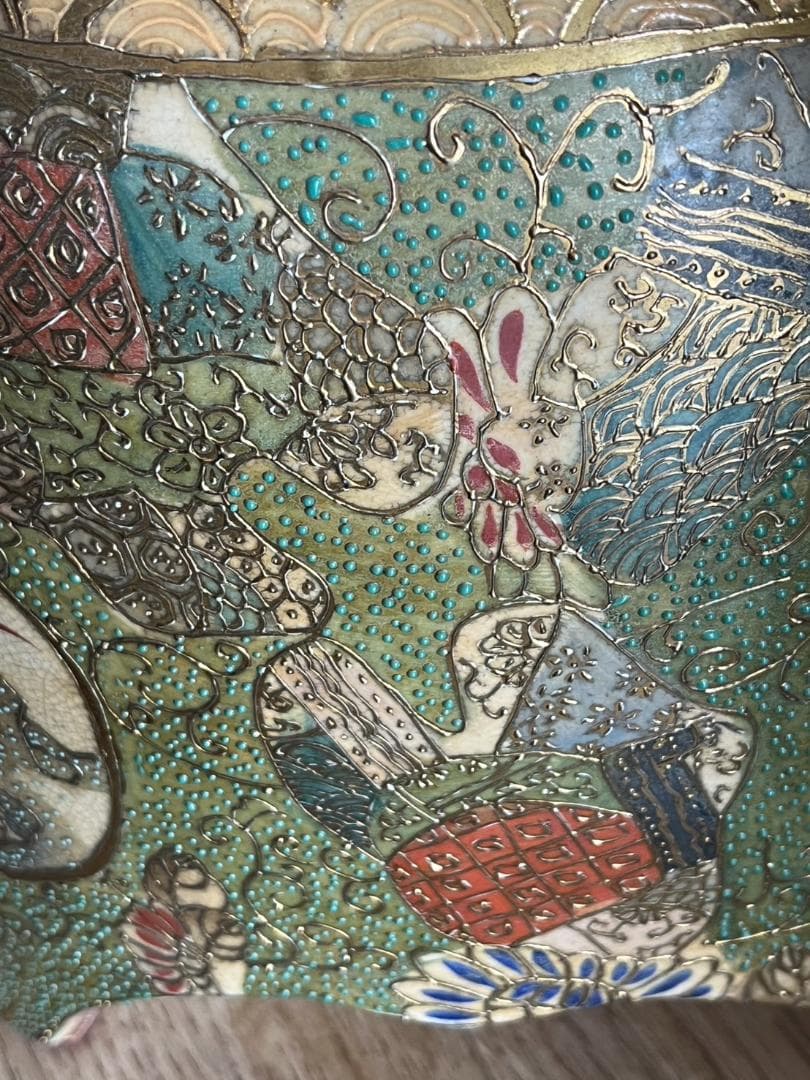 薩摩焼　大壺　置物　花瓶　飾り　インテリア　伝統的な日本の陶器