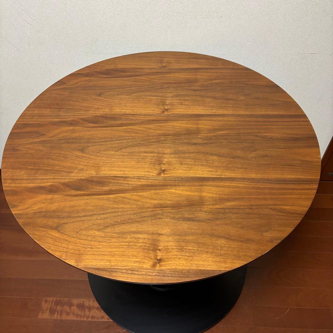 ニトリ ダイニングテーブル 丸テーブル コルーナ ウォルナット