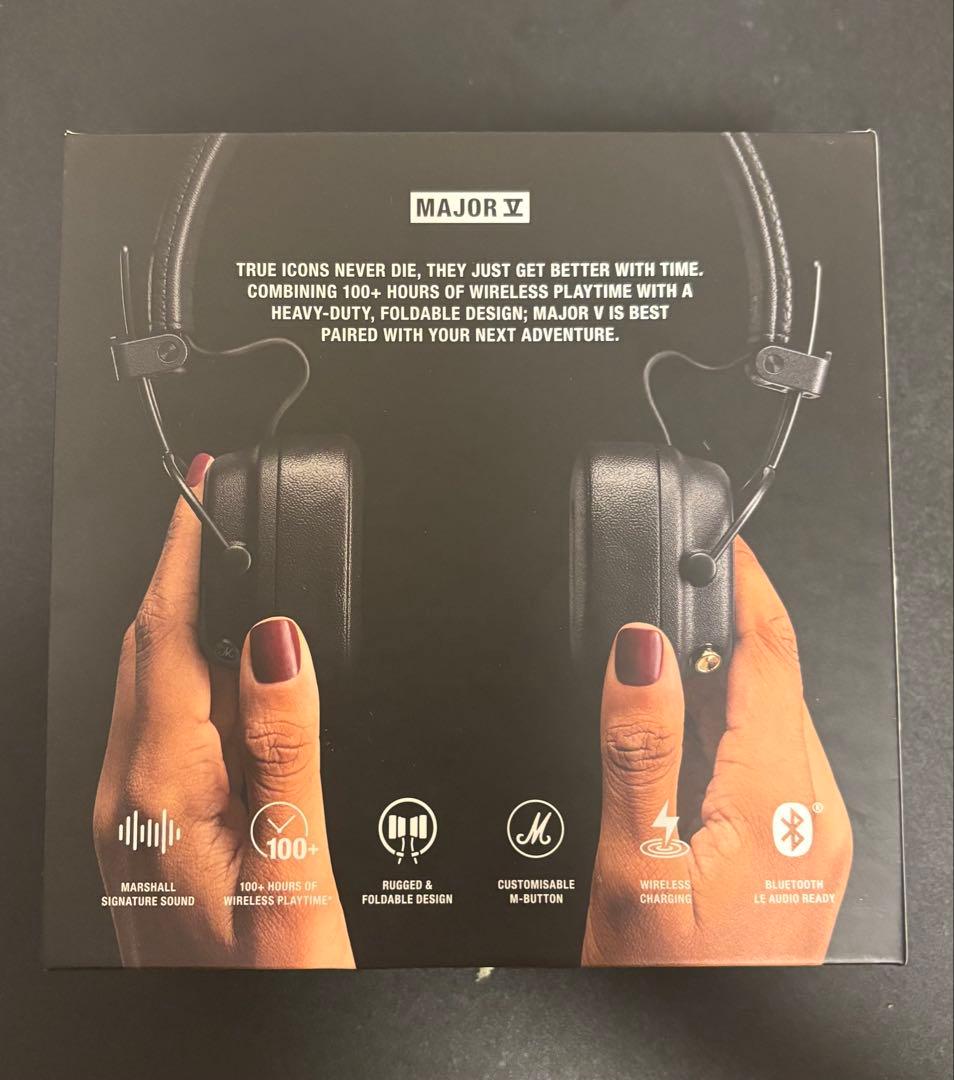 Marshall Major V ワイヤレスヘッドフォン ブラック