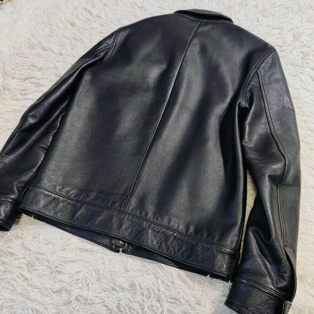 【極美品】ワコマリア　レザージャケット　本革　ブラック　黒　M 日本製