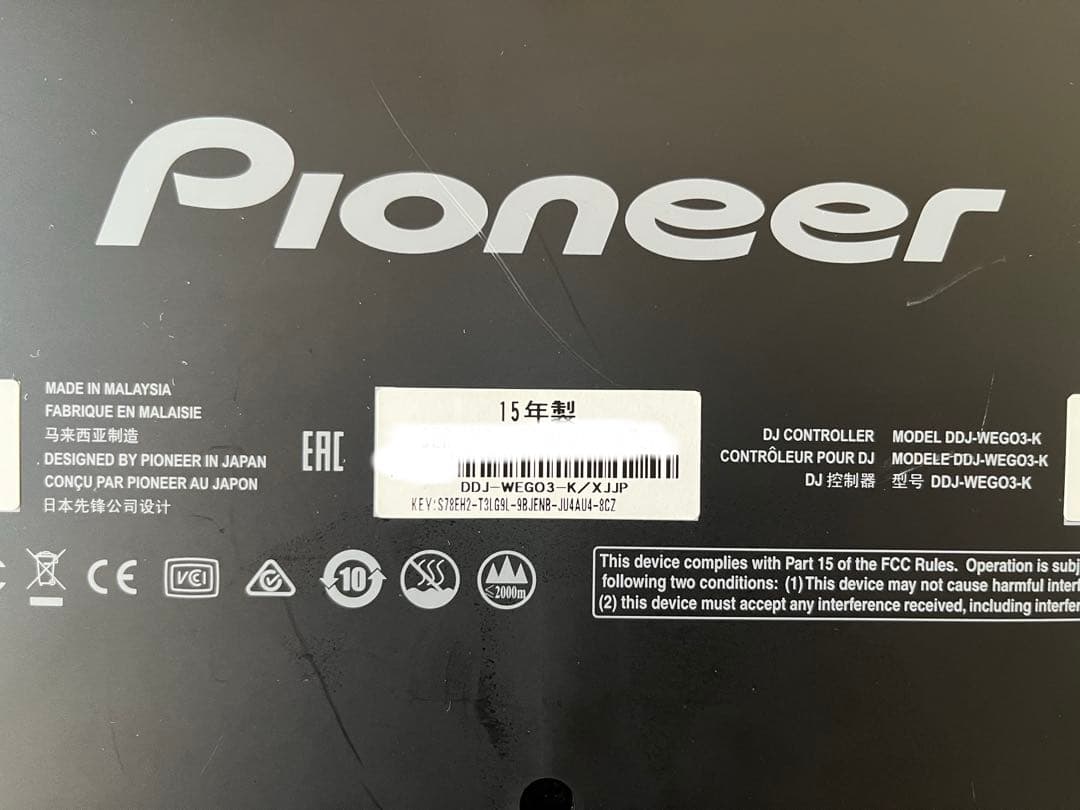 ⑨Pioneer パイオニア DJコントローラー DDJ-WeGO3-K