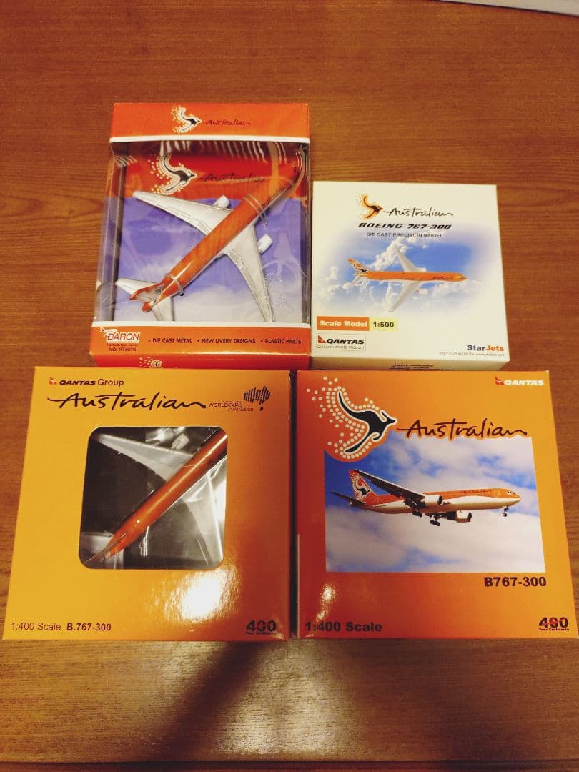 美品　Qantas B767-300 1/400スケールモデル　他4個セット