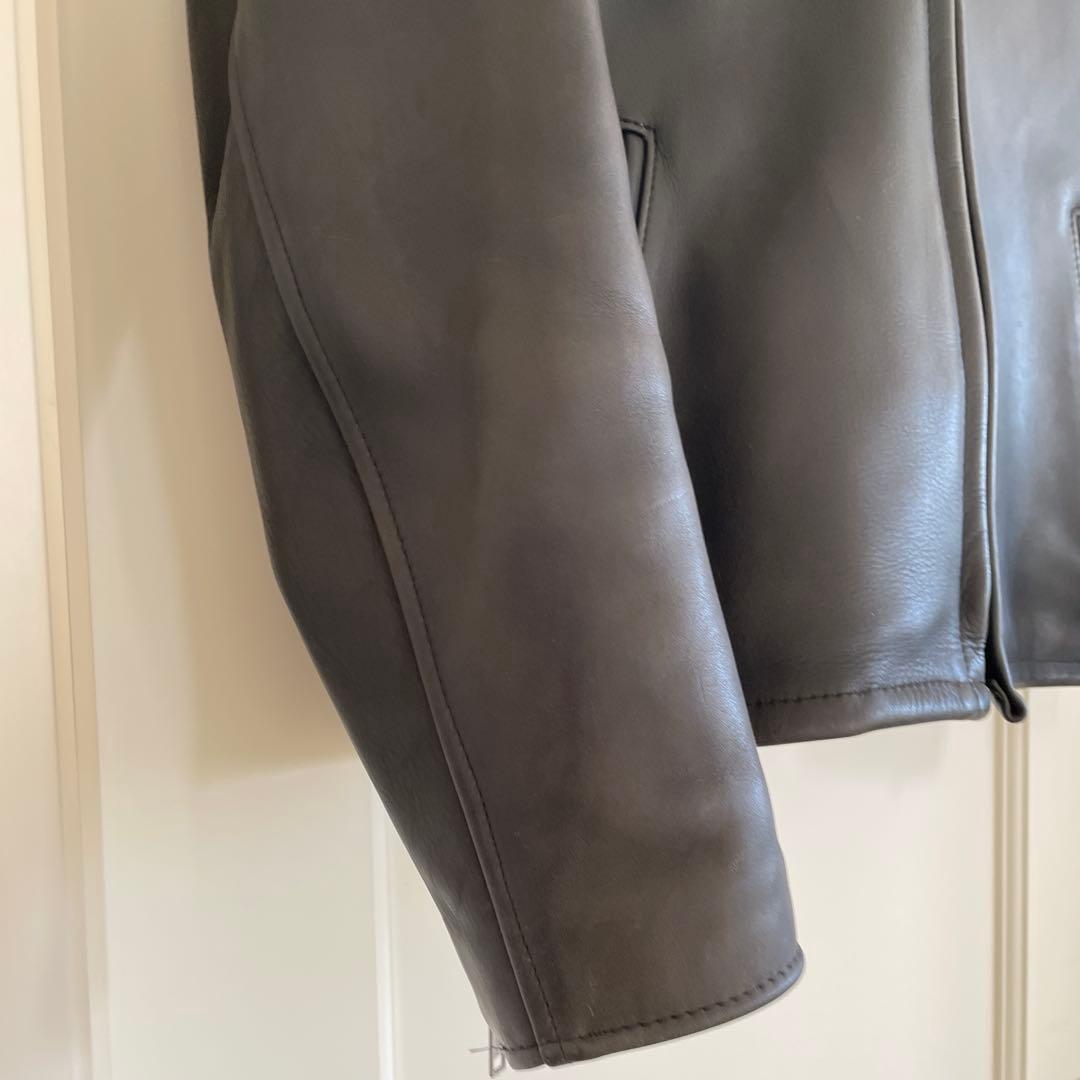 Schott 641 レザー シングルライダースジャケット 40 ショット