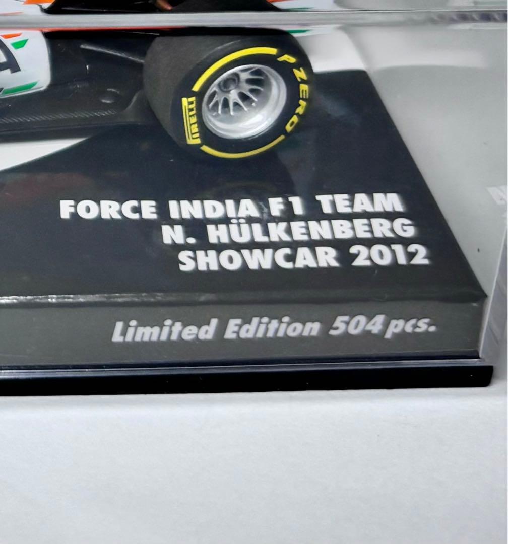 レア504台限定モデル ミニチャンプス フォースインディア F1 TEAM