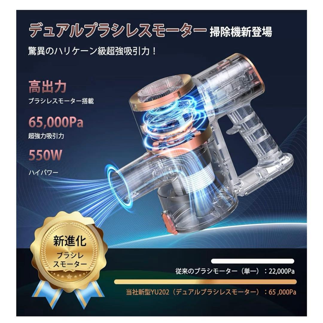 掃除機 コードレス 強力吸引 軽量 自立式 スティッククリーナー 大掃除 掃除