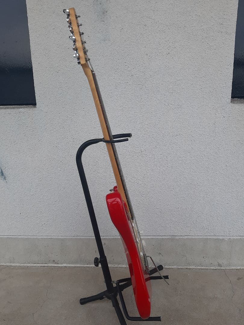 最終値下げ世界に1本ＡＩＹストラトタイプギターSSS赤完全調整済ノイズレス