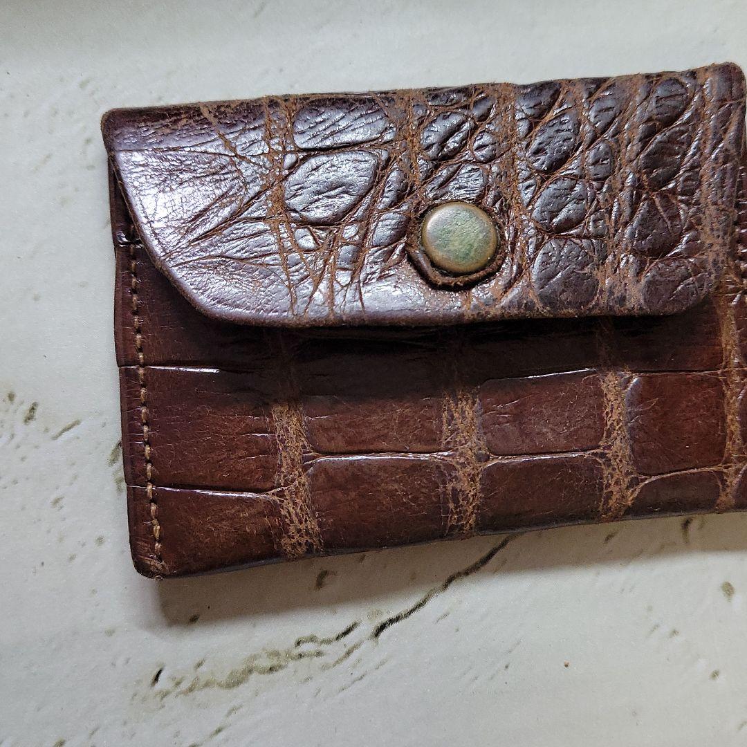 アンティーク/クロコダイル/手付き/小銭入れ/2点