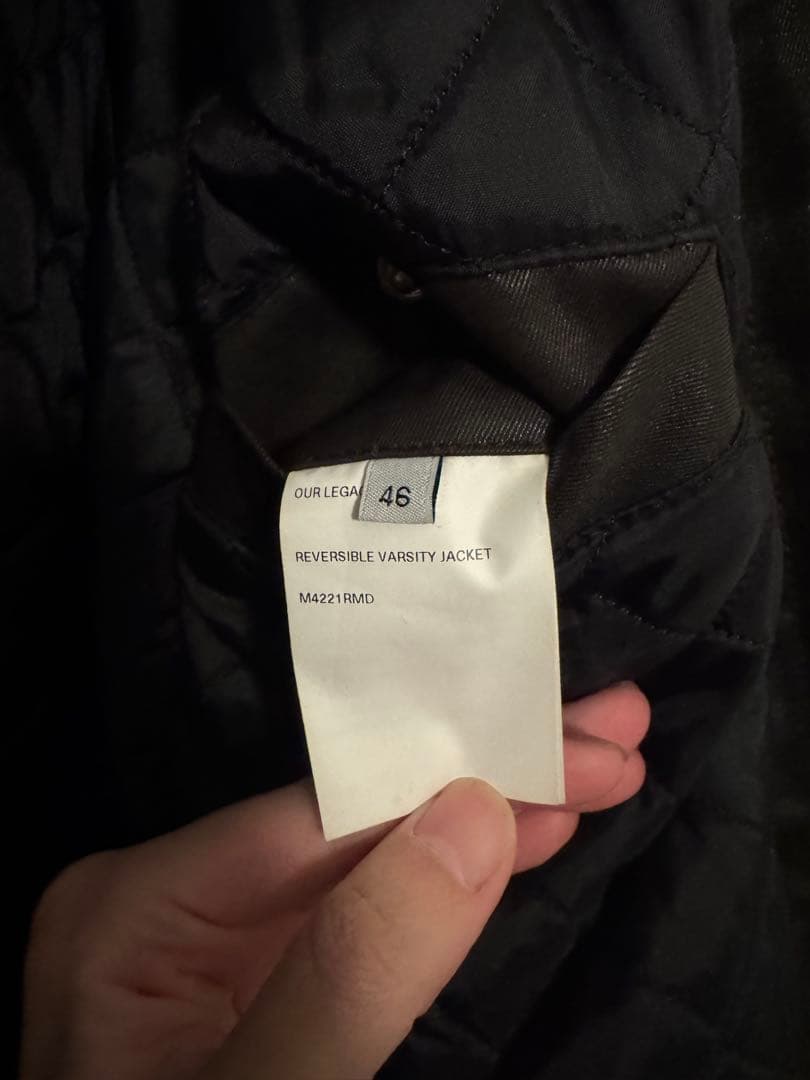 ジャケット・アウター OUR LEGACY REVERSIBLE VARSITY JACKET 46