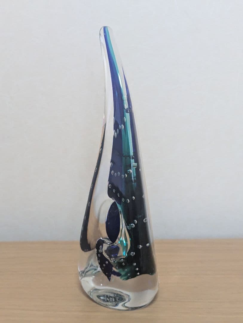 横濱硝子　海の華M　オブジェ　 フラワーベース　一輪挿し