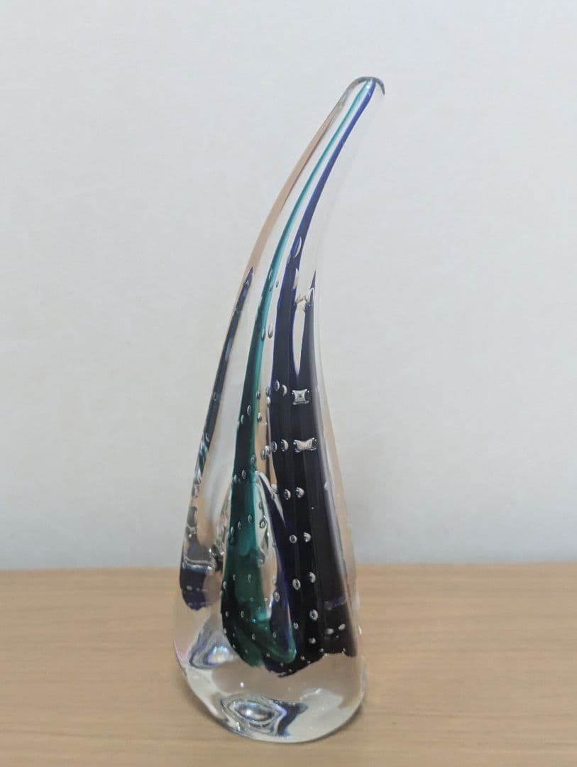 横濱硝子　海の華M　オブジェ　 フラワーベース　一輪挿し