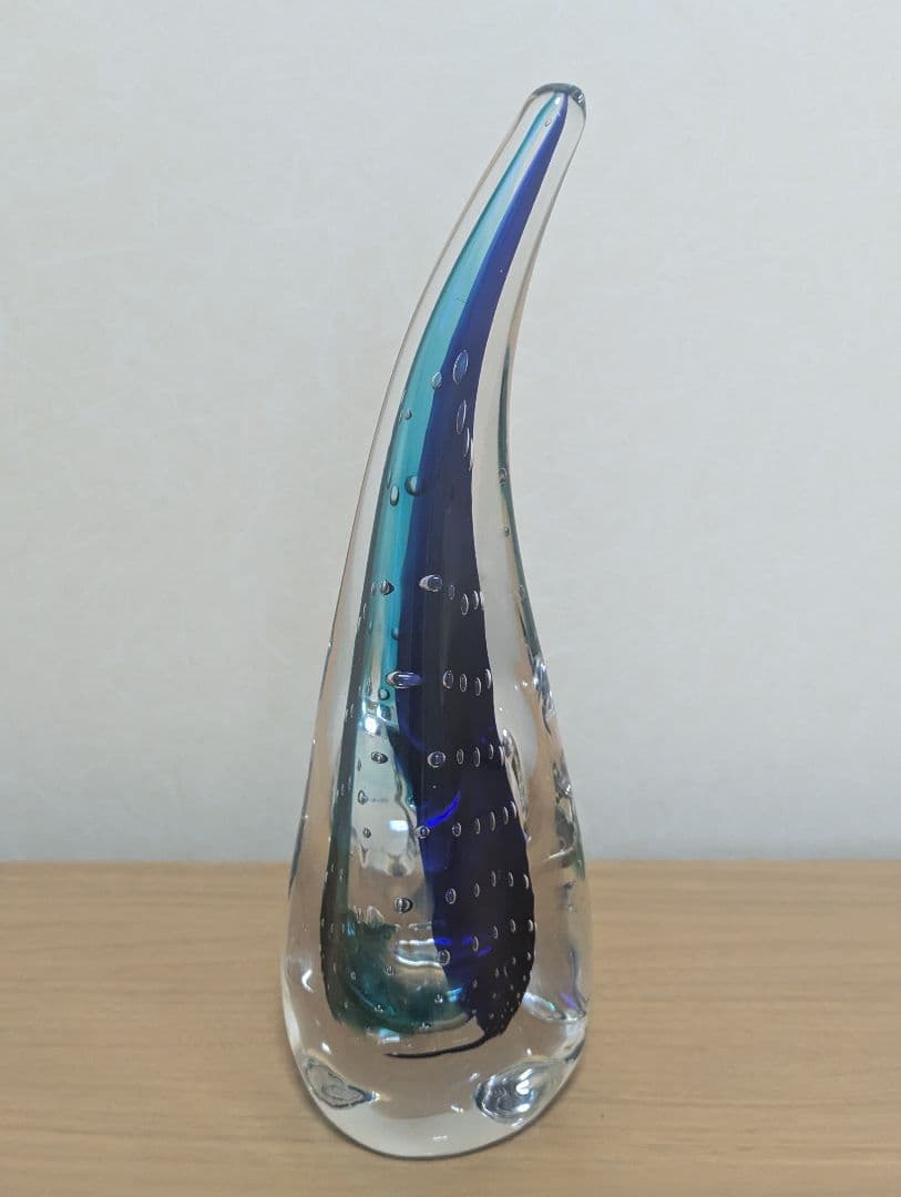 横濱硝子　海の華M　オブジェ　 フラワーベース　一輪挿し