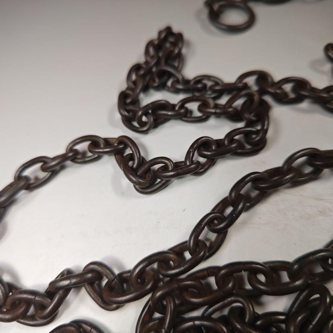 イ490 『釜師　高木治良兵衛』『利休形鉄釜くさり　鉄丸捩大鐶　共箱』茶道具