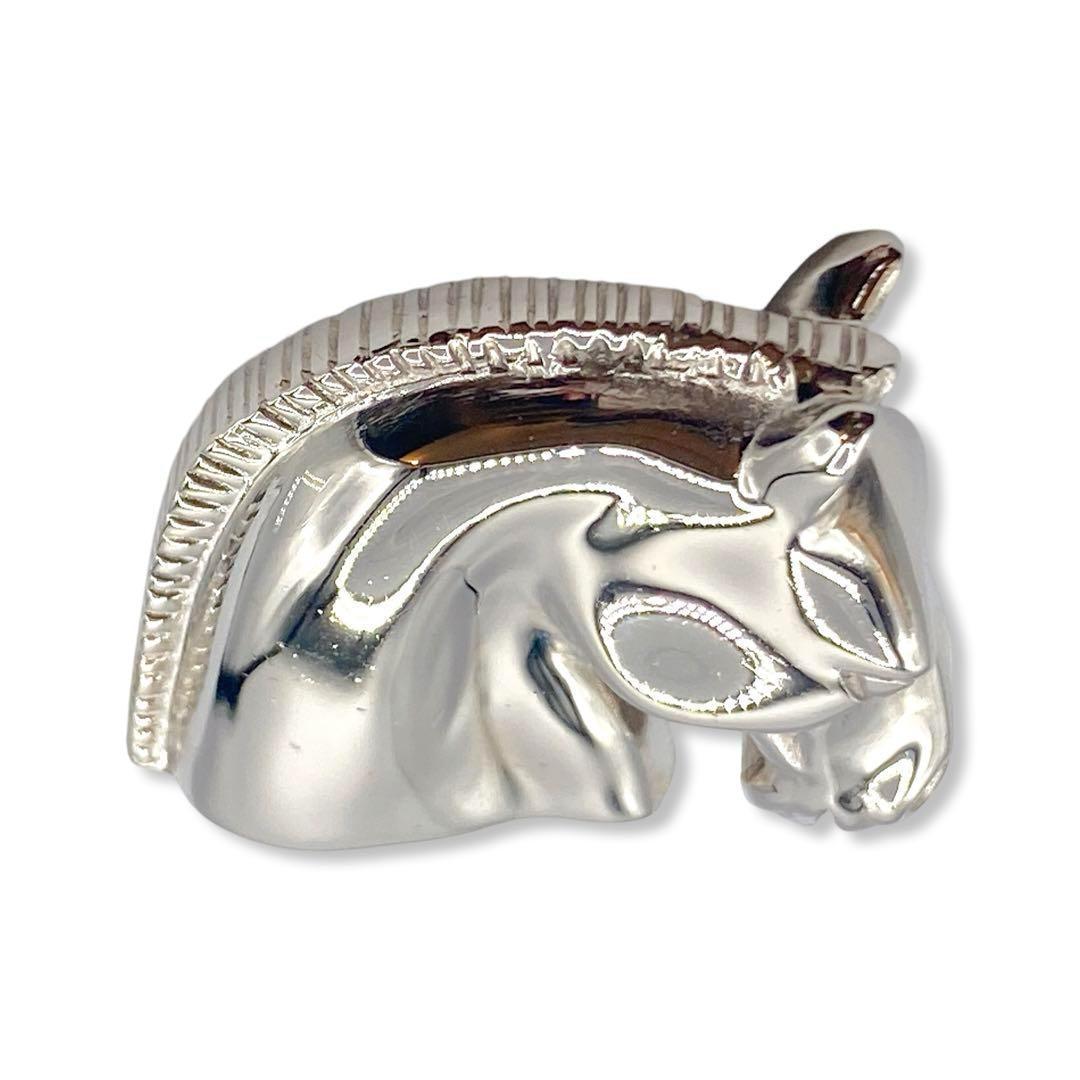 ☆美品☆　エルメス ブローチ　ホースヘッド　シュバル　シルバー