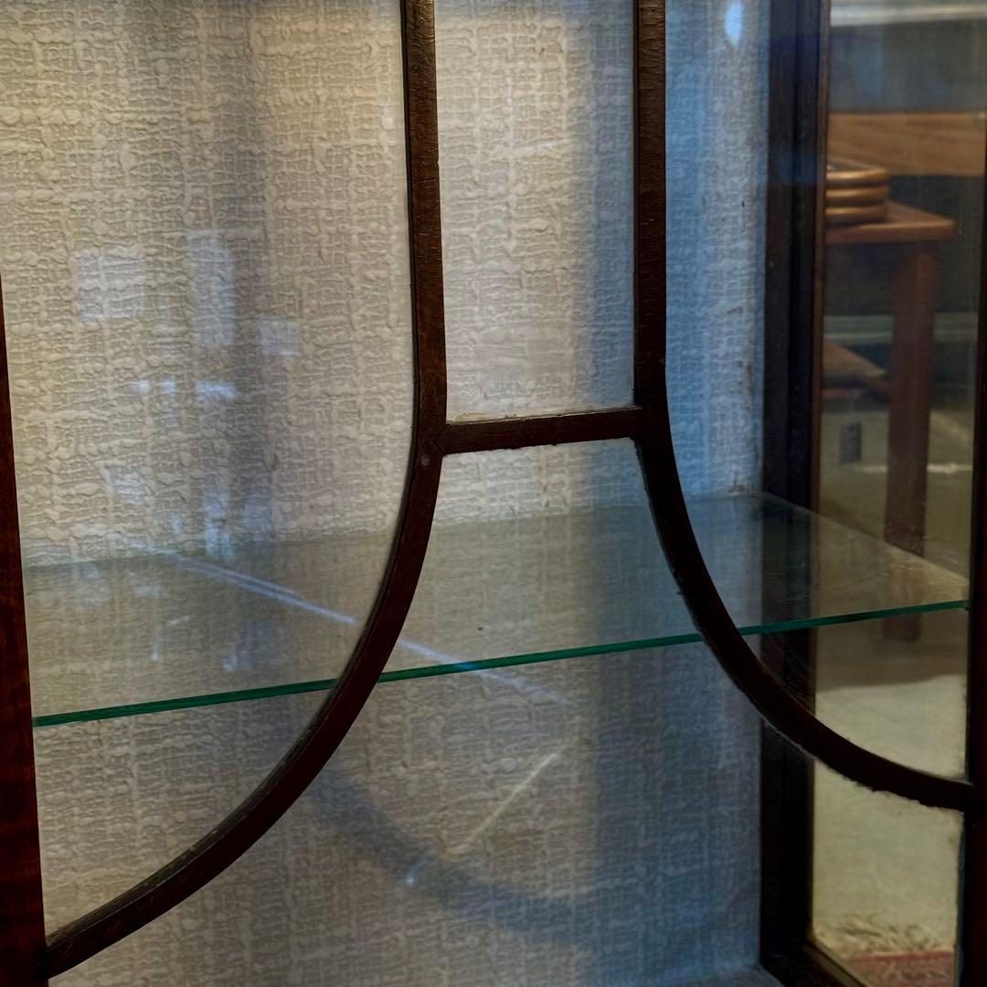 木製ガラスキャビネット／アール・ヌーヴォー／ディスプレイケース