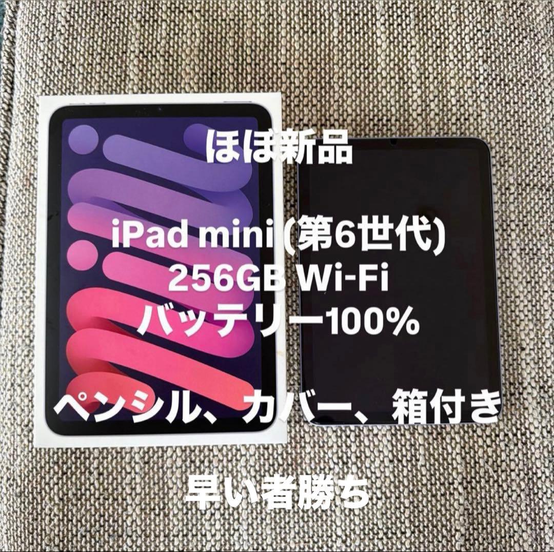 iPad mini (第6世代) スペースグレー 箱 カバー ペンシル付き