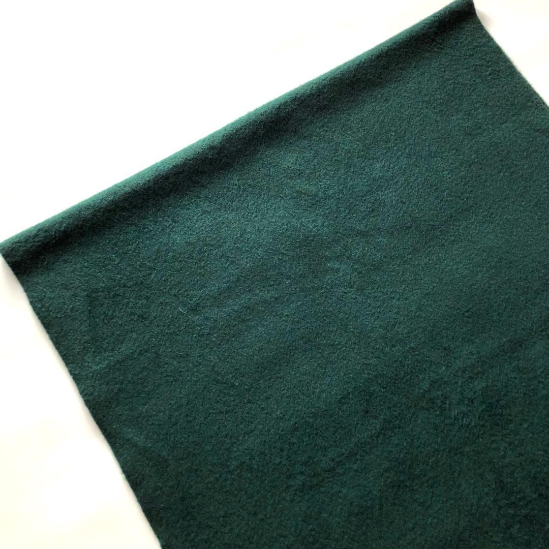 ★美品★HERMES 大判カシミヤ100%マフラー ストール ブルーグリーン