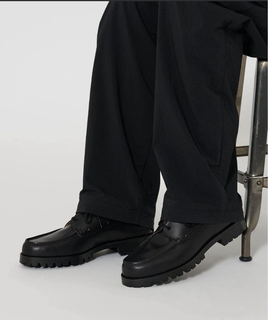 BEAUTY & YOUTH ブラック　フレンチ ボート シューズ