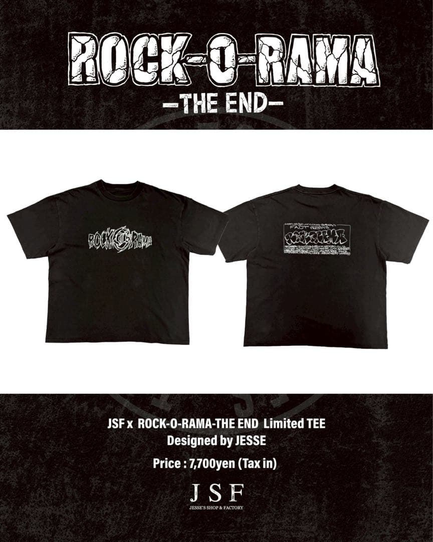 ミュージシャン FACT ROCK-O-RAMA THE END JSF Tee XXL