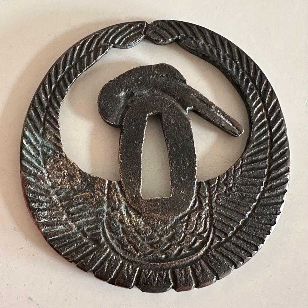 刀鍔 三点まとめ　武具 鍔 模造刀　銅地　合金　金属工芸 25713