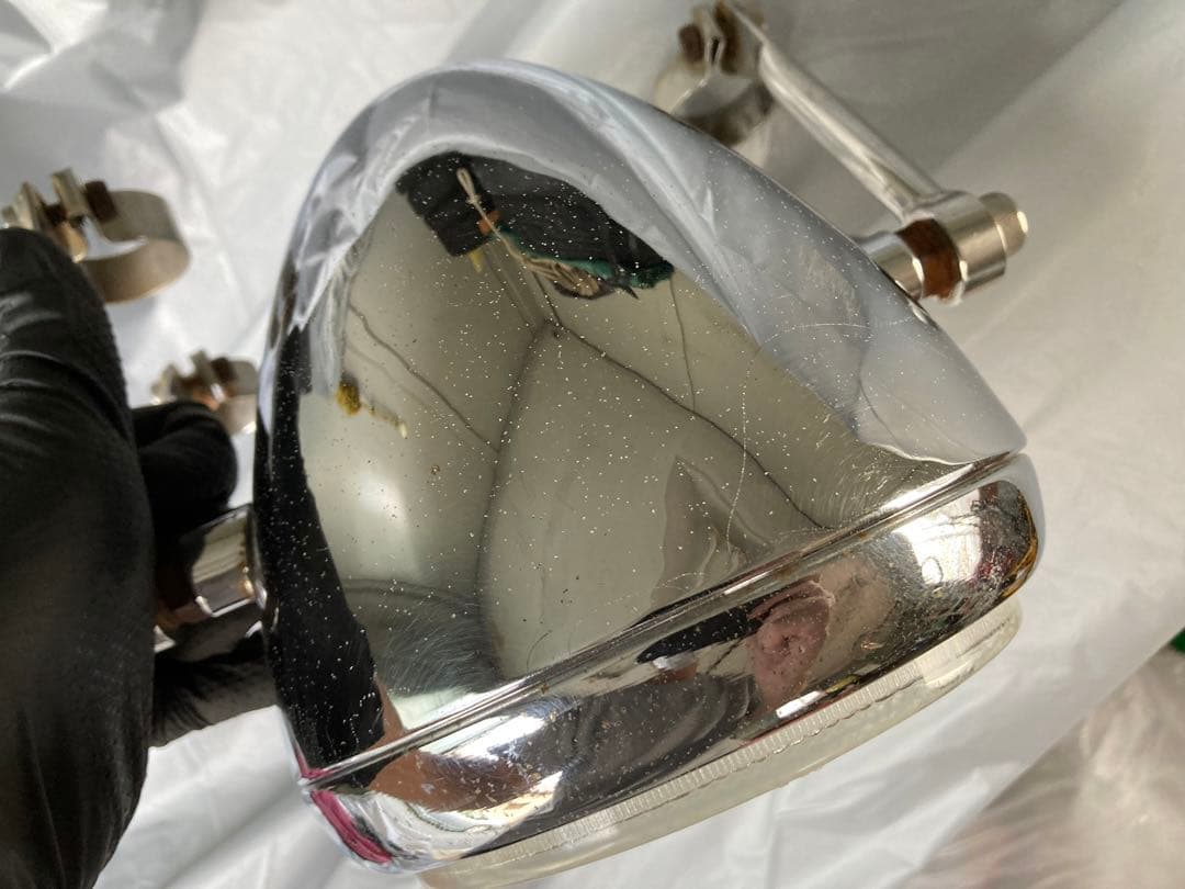 ペイトンプレイス　ステー　SR400 ヘッドライト　セット　カフェレーサー